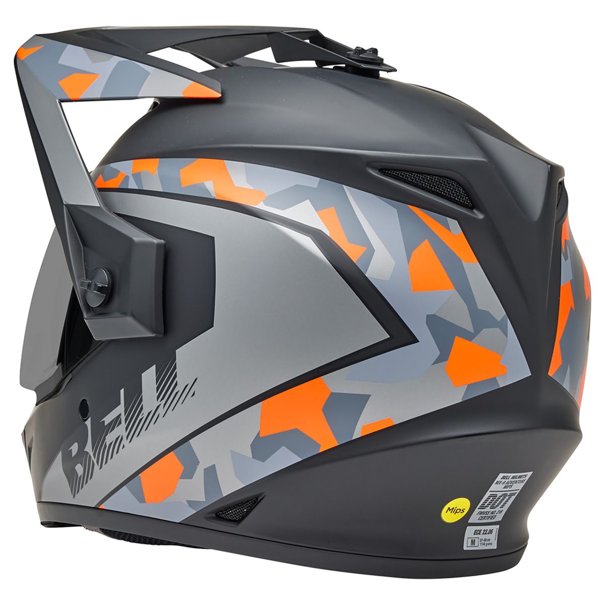 Casco Bell MX-9 Adventure 06 - Mesa negro mate/camuflaje naranja / ECE 2206 - Imagen 2
