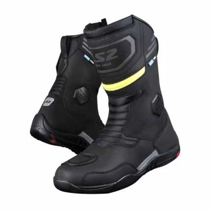 BOTA LS2 GOBY NEGRA AMARILLA WP MUJER