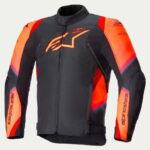 Chaqueta Alpinestars T-SP 1 V2 Waterproof / Negro - Rojo Fluor