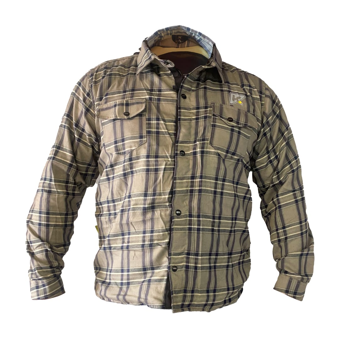 X_chaqueta-kmz-men-franela-beige-016948 CAMISA KMZ MEN FLANNEL BEIGE - Imagen 1