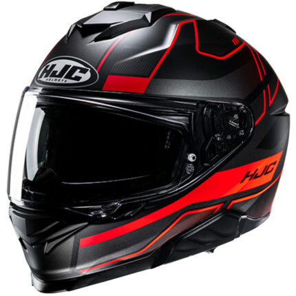 CASCO HJC i71 IORIX MC1SF NEGRO ROJO
