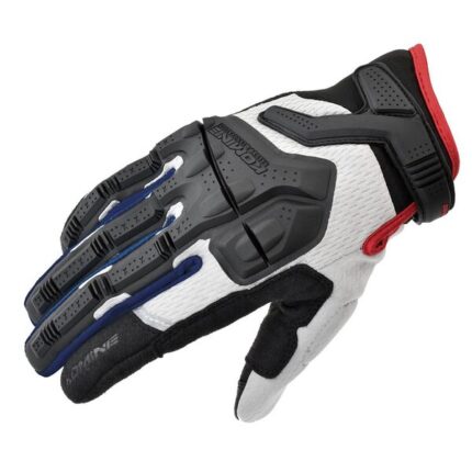 Guante Komine GK-247 Adventure blanco azul