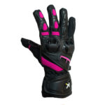 Guantes Moto Largo Mujer Women II Negro/Rosado KMZ