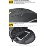 BOLSO COLA PARA MOTO MOTOCENTRIC 5.8 LITROS 11-MC-0053 VERDE - Imagen 4