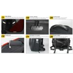 MOCHILA PARA MOTO MOTOCENTRIC RIGIDA EXPANDIBLE DE 29 A 45 LITROS MC-0123 - Imagen 2