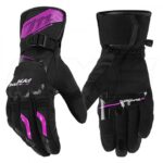 GUANTE MADBIKE LARGOS MAD65 MUJER CON TOUCH INVIERNO NEGRO ROSA