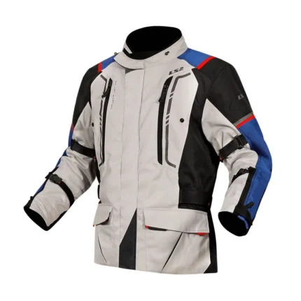 CHAQUETA LS2 NARVIK AZUL NEGRO GRIS ROJO