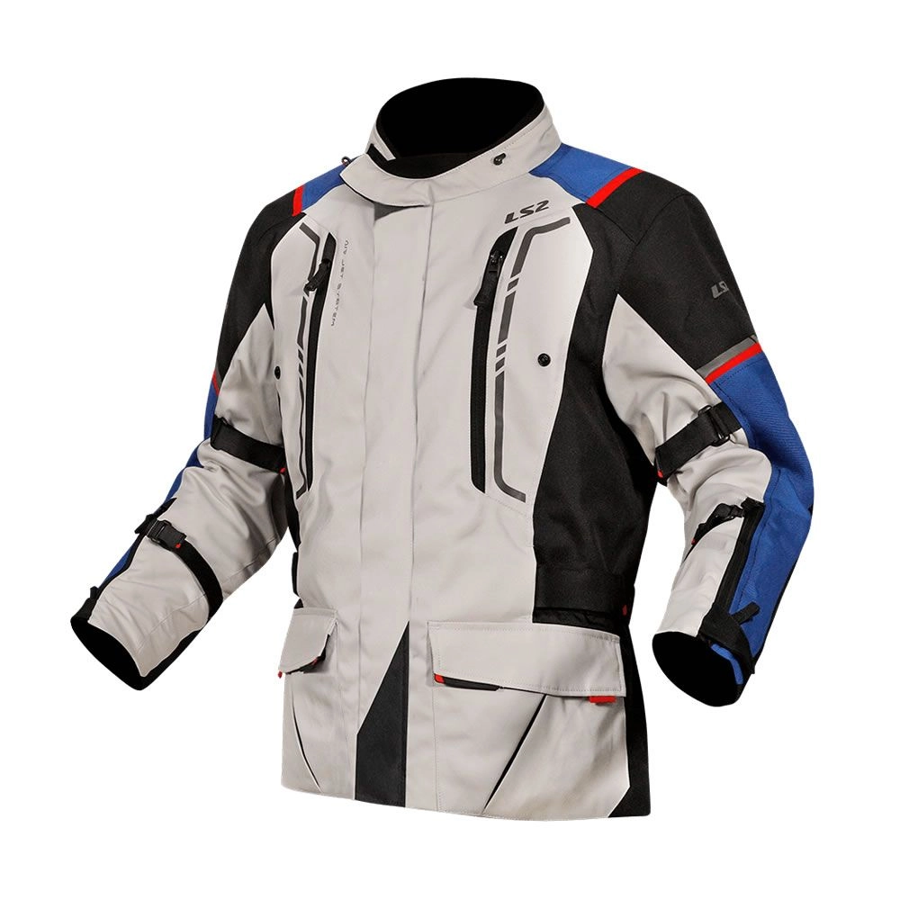 chaqueta-ls2-narvik-hombre-azul-negra-gris-roja_1 CHAQUETA LS2 NARVIK AZUL NEGRO GRIS ROJO - Imagen 1