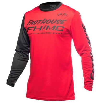 JERSEY FASTHOUSE CARBON METHOD ROJO NEGRO