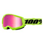ANTIPARRA 100% STRATA 2 NEON YELLOW - MIRROR PINK LENS