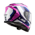 CASCO LS2 FF800 STORM II TECHY WHITE PINK - Imagen 2