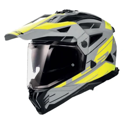 CASCO LS2 MX702 PIONEER II NAMIB GRIS AMARILLO MATE