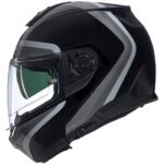 CASCO NOLAN ABATIBLE N100-6 ASSOLUTO 349 NEGRO ARGENTA - Imagen 2