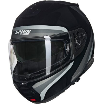 CASCO NOLAN ABATIBLE N100-6 ASSOLUTO 349 NEGRO ARGENTA