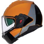 CASCO NOLAN ABATIBLE N120-1 GRAFO 350 ORANGE/GREY/BLACK - Imagen 2