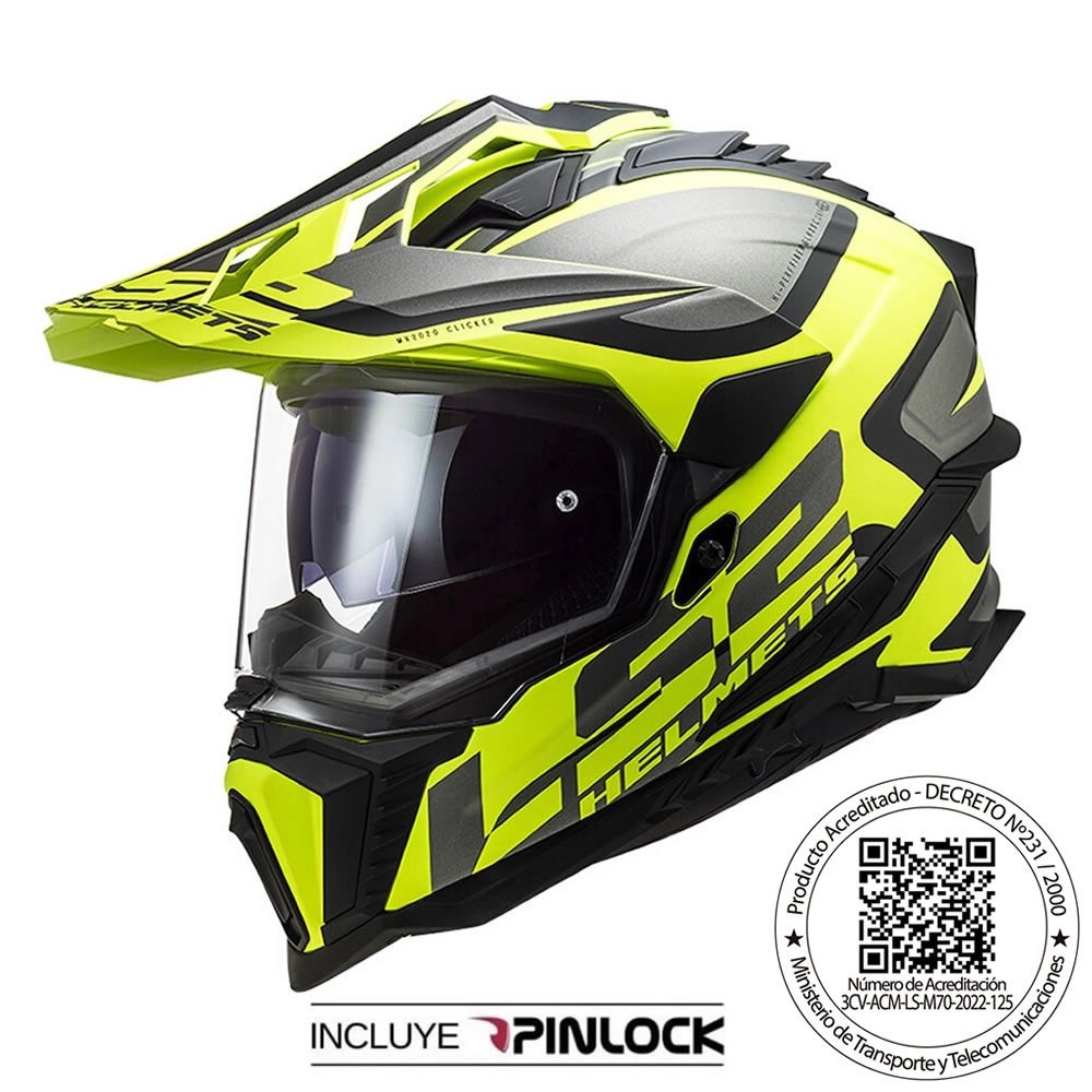 CASCO LS2 MX701 EXPLORER ALTER NEGRO AMARILLO MATE CASCO LS2 MX701 EXPLORER ALTER NEGRO AMARILLO MATE - Imagen 1