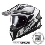 CASCO LS2 MX701 EXPLORER ALTER / NEGRO BLANCO MATTE