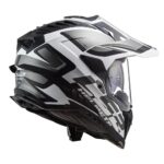 CASCO LS2 MX701 EXPLORER ALTER / NEGRO BLANCO MATTE - Imagen 2