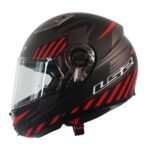 CASCO LS2 FF370 EASY EXTENT NEGRO ROJO MATE