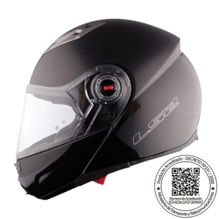 CASCO ABATIBLE LS2 FF370 EASY NEGRO MATE