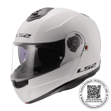 CASCO LS2 FF908  STROBE II SOLID BLANCO