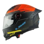 CASCO LS2 FF816 COSMOS DIGITAL NEGRO NARANJO MATTE ST - Imagen 3