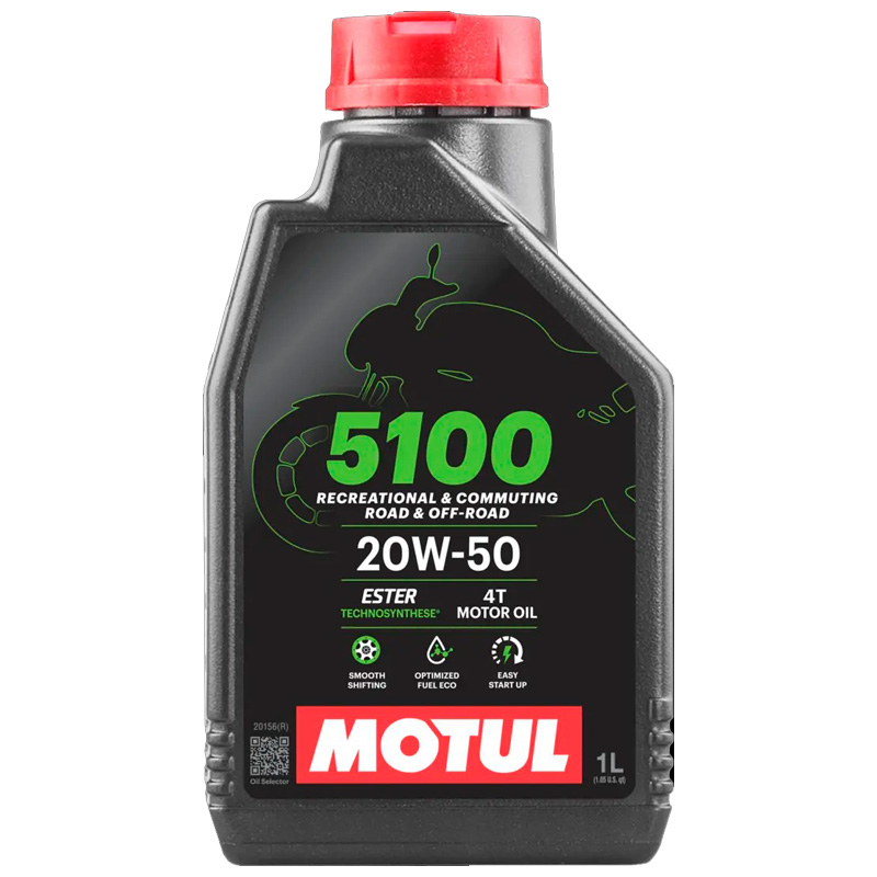 20w50 ACEITE MOTUL 5100 20W50 4T 1L - Imagen 1