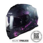 CASCO LS2 FF800 STORM II BURST NEGRO ROSA MATTE
