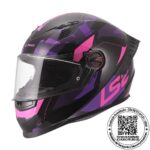 CASCO LS2 FF816 COSMOS TANK CAMOX NEGRO MORADO MATTE
