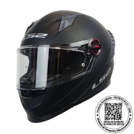 CASCO LS2 FF816 COSMOS NEGRO MATTE