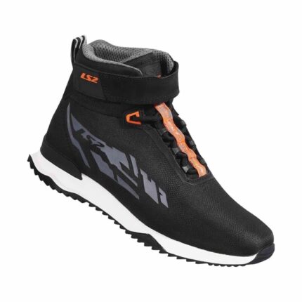 BOTA LS2 ACRUX NEGRA NARANJA