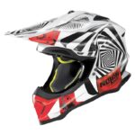 CASCO ENDURO NOLAN N53 RIDDLE 085 Metal Blanco/Negro/Rojo