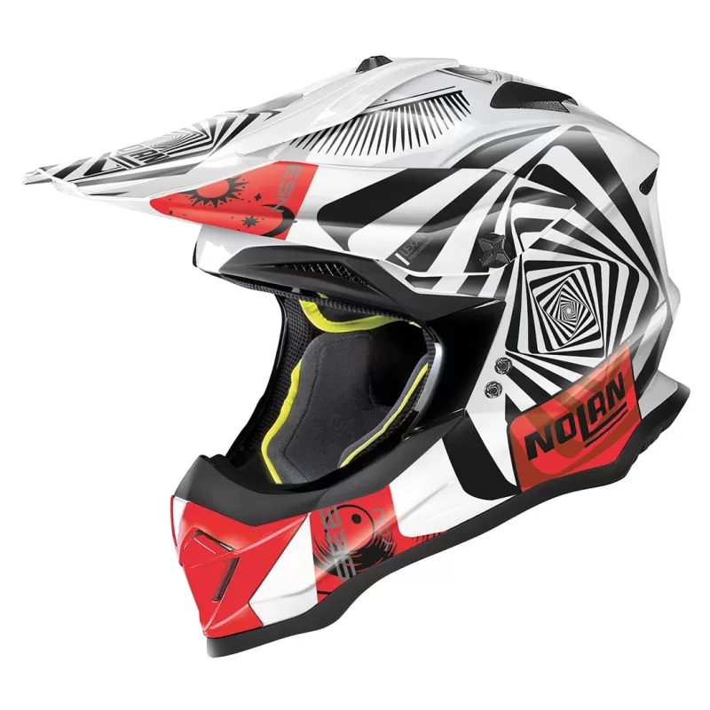 WhatsApp Image 2025-11-14 at 12.06.22 CASCO ENDURO NOLAN N53 RIDDLE 085 Metal Blanco/Negro/Rojo - Imagen 1
