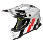CASCO ENDURO NOLAN N53 SPARKLER 090 METAL BLANCO/ NEGRO/ ROJO