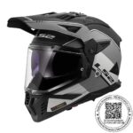 CASCO LS2 MX702 PIONEER II RALLY GRIS NEGRO MATTE