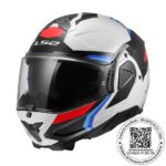 CASCO LS2 ADVANT II TRIPLE BLANCO AZUL ROJO