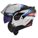 CASCO LS2 ADVANT II TRIPLE BLANCO AZUL ROJO - Imagen 2