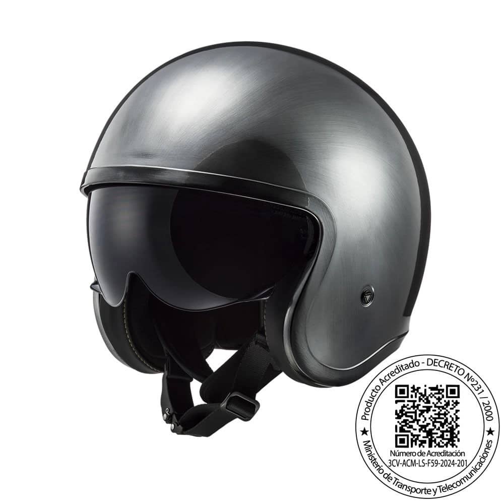WhatsApp Image 2025-12-04 at 12.04.20 (1) CASCO LS2 OF599 SPITFIRE II JEANS TITANIO - Imagen 1