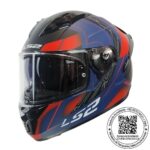 CASCO LS2 FF806 FUSION NEXUS AZUL ROJO MATTE