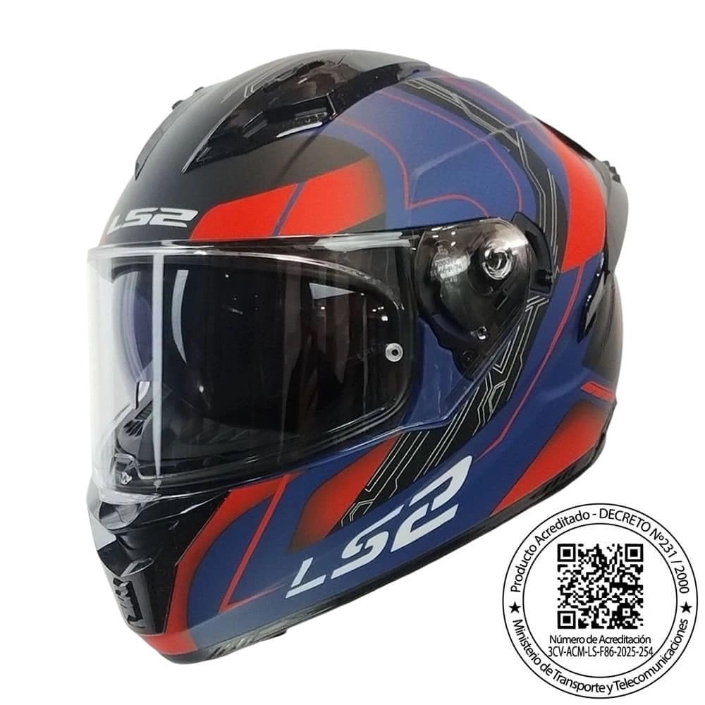WhatsApp Image 2025-12-04 at 12.29.56 CASCO LS2 FF806 FUSION NEXUS AZUL ROJO MATTE - Imagen 1