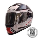 CASCO LS2 FF816 COSMOS DIGITAL BLANCO NEGRO ROJO (MICA SILVER)