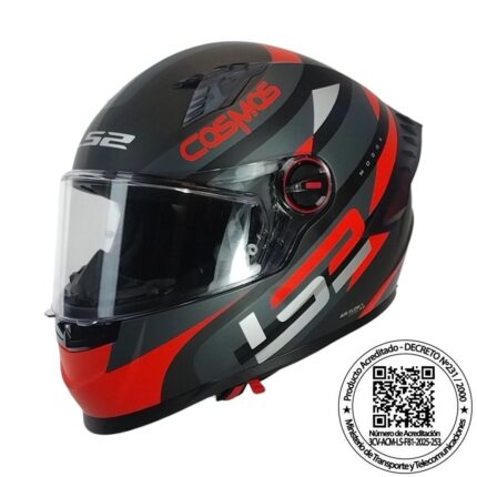 CASCO LS2 FF816 COSMOS MODOK NEGRO ROJO MATTE ST