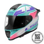CASCO LS2 FF802 FLASH II IMPACT BLANCO ROSA AZUL