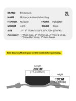 BOLSO MANILLAR RHINOWALK MECHANIC 2L MJX2010. - Imagen 4
