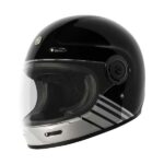 CASCO TORC T-1 BREAKERS NEGRO PLATA GLOSS