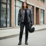 CHAQUETA ARMAD KAREN NEGRO GRIS ROSA - Imagen 2