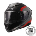 CASCO LS2 FF806 FUSION BLURE GRIS ROJO MATTE