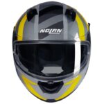 CASCO NOLAN N60-6 SPORT DINAMICO 344 GRIGIO YELLOW - Imagen 4