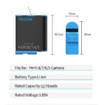 BATERIA PARA GOPRO HERO8/7/6/5 - Imagen 2