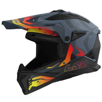 CASCO LS2 MX708 FAST II WASH GRIS OSCURO MATTE